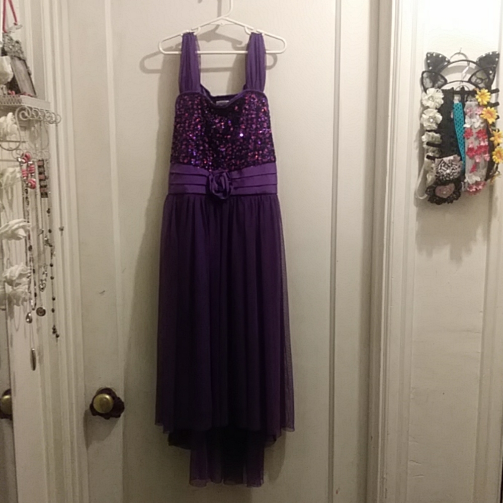 Kids purple sequin dress